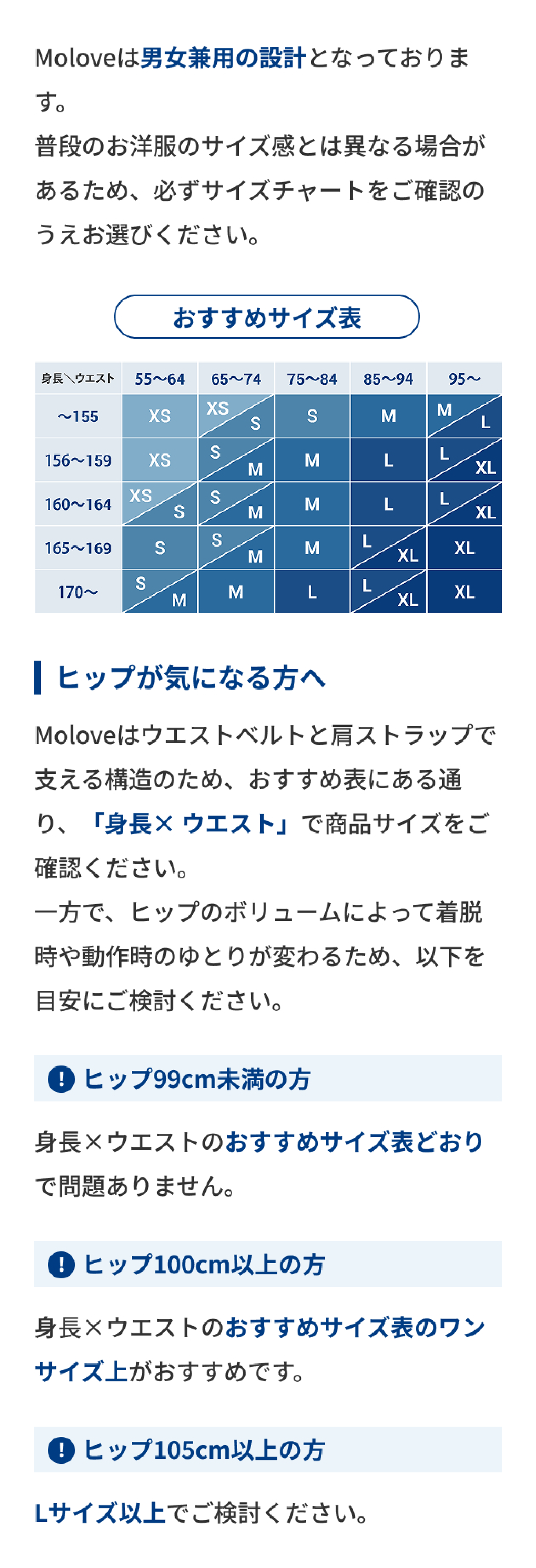 サイズチャート